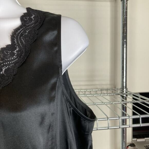 Shop Intuition by Jaye Hersh Women's Lace Silk Cami Top Size L Shell Delicate - Picture 8 of 10